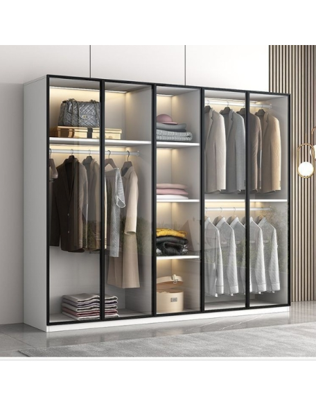 Solid Wood Small Closet Modern Minimalist