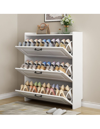 Ultra Slim Shoe Cabinet 17cm Home