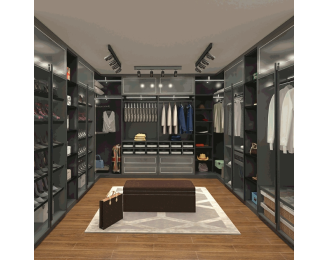 Aluminum Wardrobe Closet Cabinet